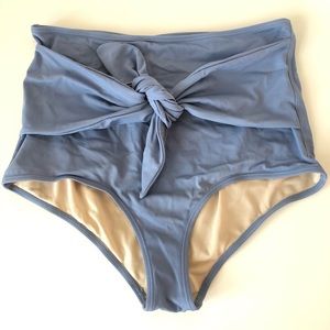 Kortni Jeane tie front bottom infinity blue